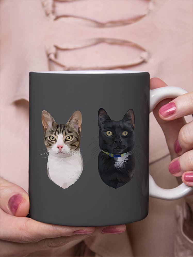 Minimalist Sibling Design - Custom Pet Mug - NextGenPaws Pet Portraits