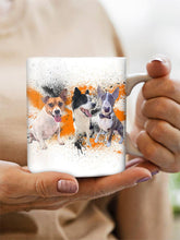 Load image into Gallery viewer, Splash Oil Painting Sibling - Custom Pet Mug - NextGenPaws Pet Portraits