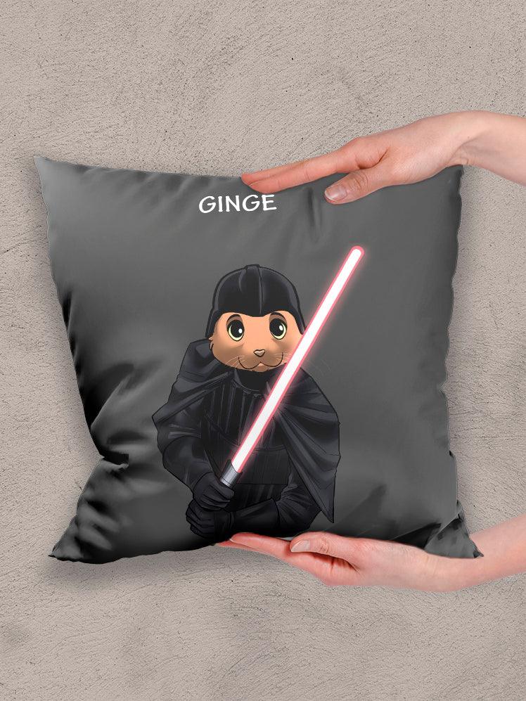 Cartoon Darth Paws - Custom Pet Pillow - NextGenPaws Pet Portraits