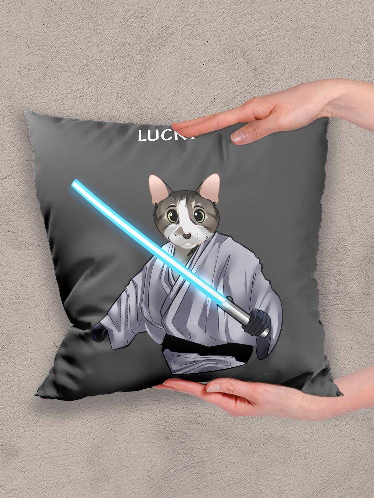 Cartoon Luke Pawswalker - Custom Pet Pillow - NextGenPaws Pet Portraits