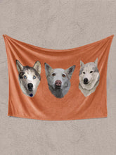 Load image into Gallery viewer, Minimalist Sibling Design - Custom Pet Blanket - NextGenPaws Pet Portraits
