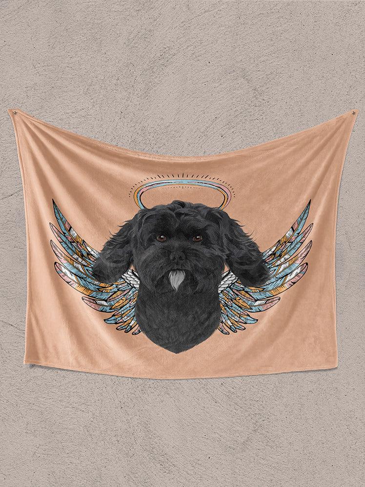 Vintage Angel - Custom Pet Blanket - NextGenPaws Pet Portraits