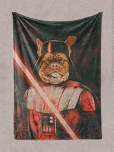 Load image into Gallery viewer, Darth Paws - Custom Pet Blanket - NextGenPaws Pet Portraits