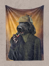 Load image into Gallery viewer, Detective Pawlock - Custom Pet Blanket - NextGenPaws Pet Portraits