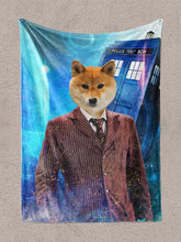 Load image into Gallery viewer, Doctor PWho - Custom Pet Blanket - NextGenPaws Pet Portraits
