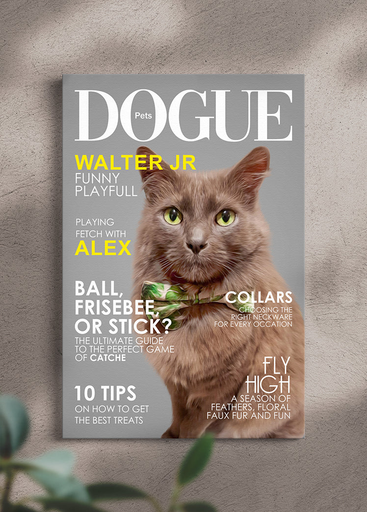 Dogue Magazine Cover - Custom Pet Portrait