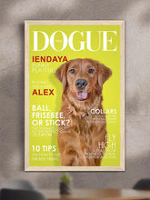 Load image into Gallery viewer, Dogue Magazine Cover - Custom Pet Poster - NextGenPaws Pet Portraits
