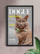 Load image into Gallery viewer, Dogue Magazine Cover - Custom Pet Poster - NextGenPaws Pet Portraits
