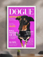 Load image into Gallery viewer, Dogue Magazine Cover - Custom Pet Poster - NextGenPaws Pet Portraits
