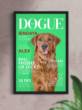 Load image into Gallery viewer, Dogue Magazine Cover - Custom Pet Poster - NextGenPaws Pet Portraits
