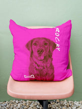 Load image into Gallery viewer, DuoTone Paws - Custom Pet Pillow - NextGenPaws Pet Portraits
