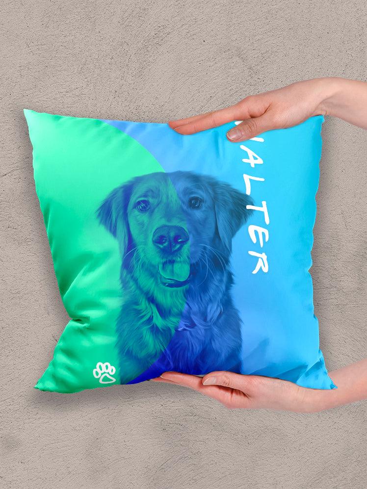 DuoTone Paws - Custom Pet Pillow - NextGenPaws Pet Portraits