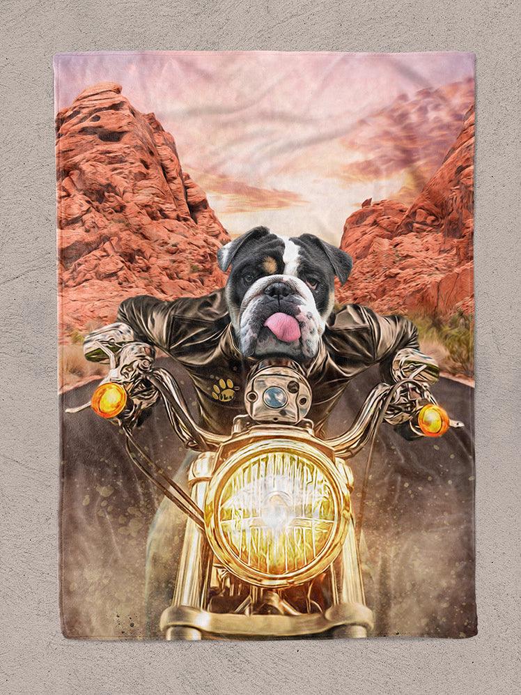 Harley Pawson - Custom Pet Blanket - NextGenPaws Pet Portraits