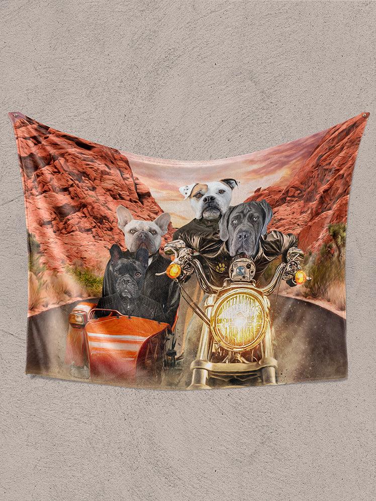 Harley Pawson - Custom Sibling Pet Blanket - NextGenPaws Pet Portraits