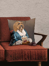 Load image into Gallery viewer, The Lady with Bow - Custom Pet Pillow - NextGenPaws Pet Portraits
