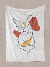 Load image into Gallery viewer, Line Art - Custom Pet Blanket - NextGenPaws Pet Portraits