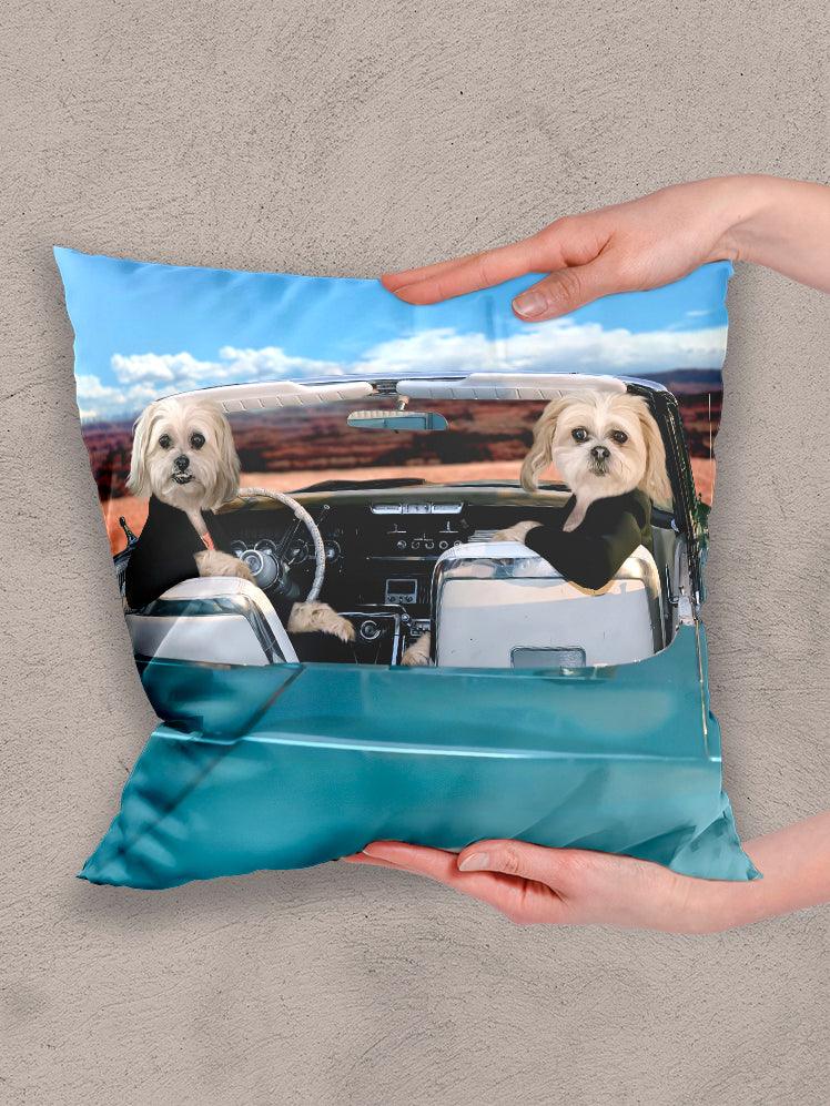 Louis and Thelma Sibling - Custom Pet Pillow - NextGenPaws Pet Portraits