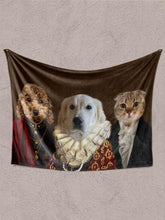 Load image into Gallery viewer, Lucky Trio - Custom Sibling Pet Blanket - NextGenPaws Pet Portraits
