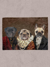 Load image into Gallery viewer, Lucky Trio - Custom Sibling Pet Blanket - NextGenPaws Pet Portraits