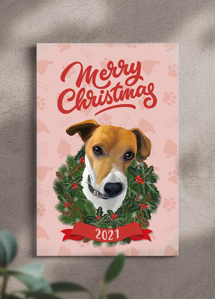 Merry Christmas   - Custom Pet Portrait - NextGenPaws Pet Portraits