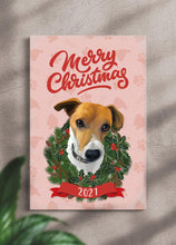 Load image into Gallery viewer, Merry Christmas   - Custom Pet Portrait - NextGenPaws Pet Portraits