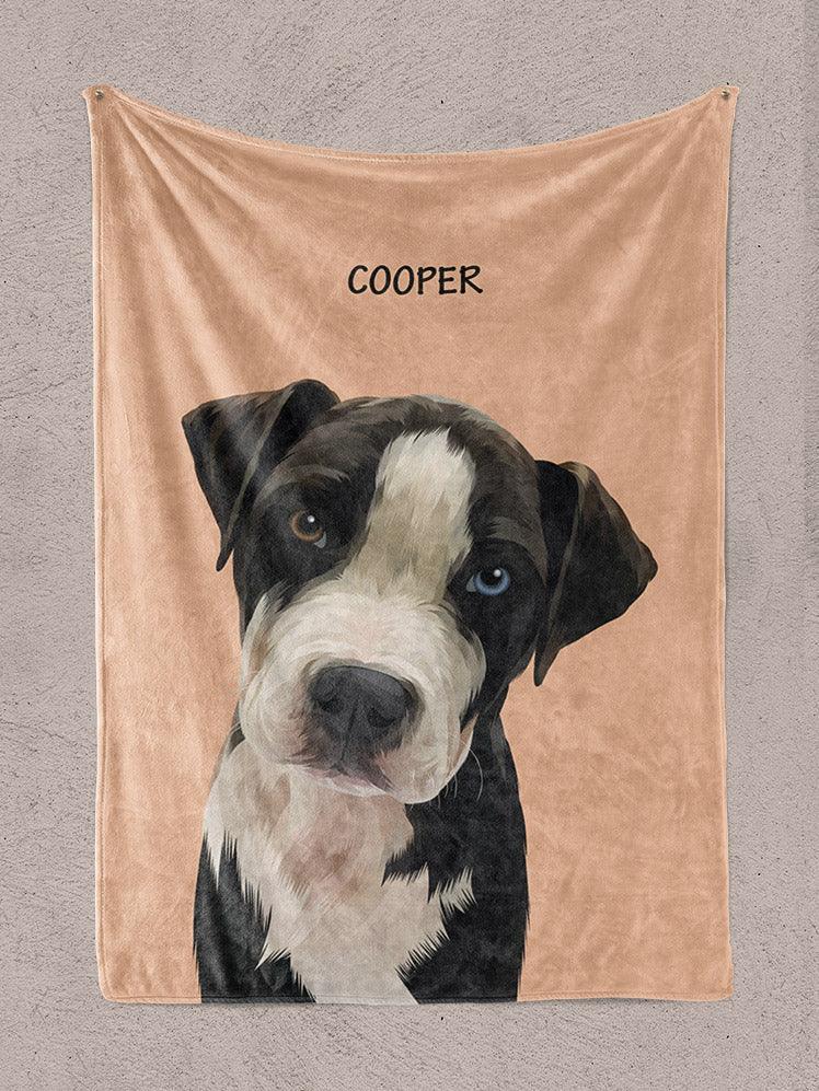 Minimalist Design - Custom Pet Blanket - NextGenPaws Pet Portraits