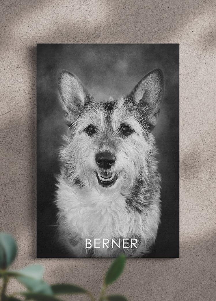 ModerNoir - Custom Pet Portrait - NextGenPaws Pet Portraits