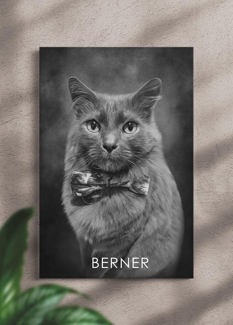 ModerNoir - Custom Pet Portrait - NextGenPaws Pet Portraits