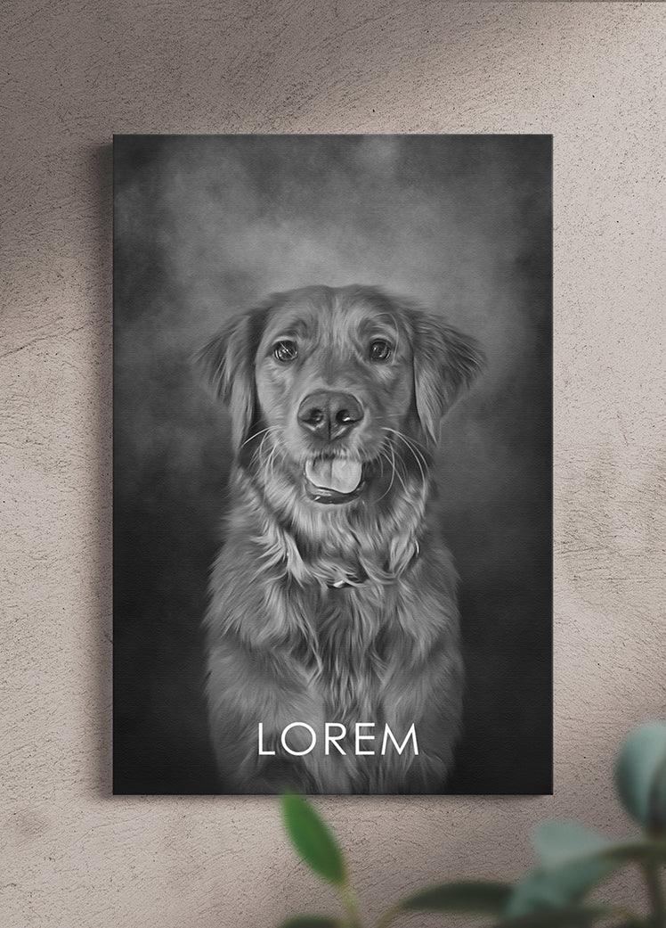 ModerNoir - Custom Pet Portrait - NextGenPaws Pet Portraits