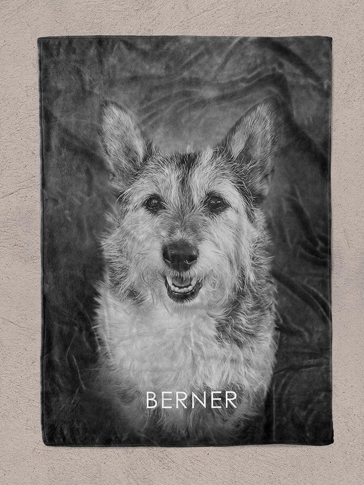 ModerNoir - Custom Pet Blanket - NextGenPaws Pet Portraits