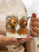 Load image into Gallery viewer, WaterColour Sibling - Custom Pet Mug - NextGenPaws Pet Portraits