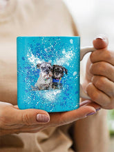 Load image into Gallery viewer, Splash Oil Painting Sibling - Custom Pet Mug - NextGenPaws Pet Portraits