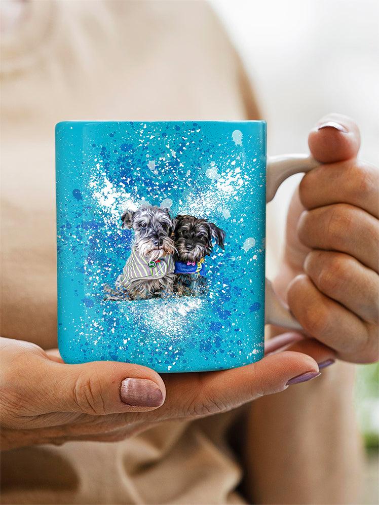 Splash Oil Painting Sibling - Custom Pet Mug - NextGenPaws Pet Portraits