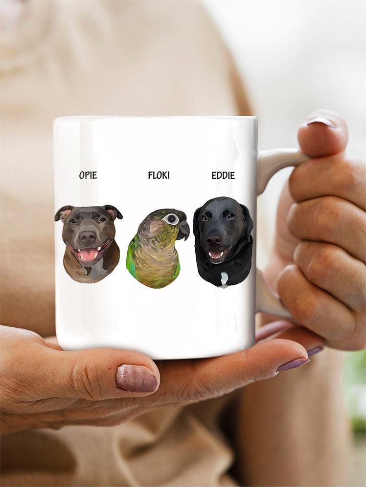 Minimalist Sibling Design - Custom Pet Mug - NextGenPaws Pet Portraits