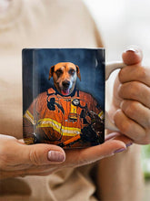 Load image into Gallery viewer, The Firefighter - Custom Pet Mug - NextGenPaws Pet Portraits