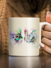 Load image into Gallery viewer, Colourful Painting Sibling - Custom Pet Mug - NextGenPaws Pet Portraits
