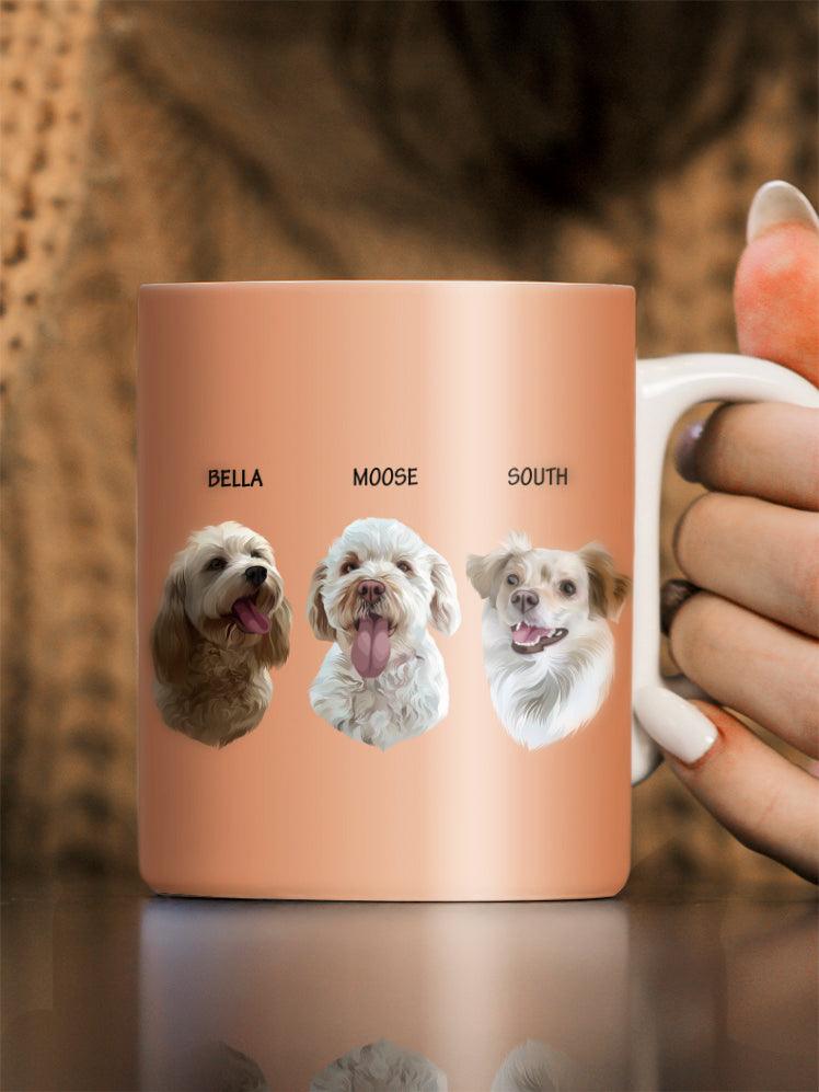 Minimalist Sibling Design - Custom Pet Mug - NextGenPaws Pet Portraits