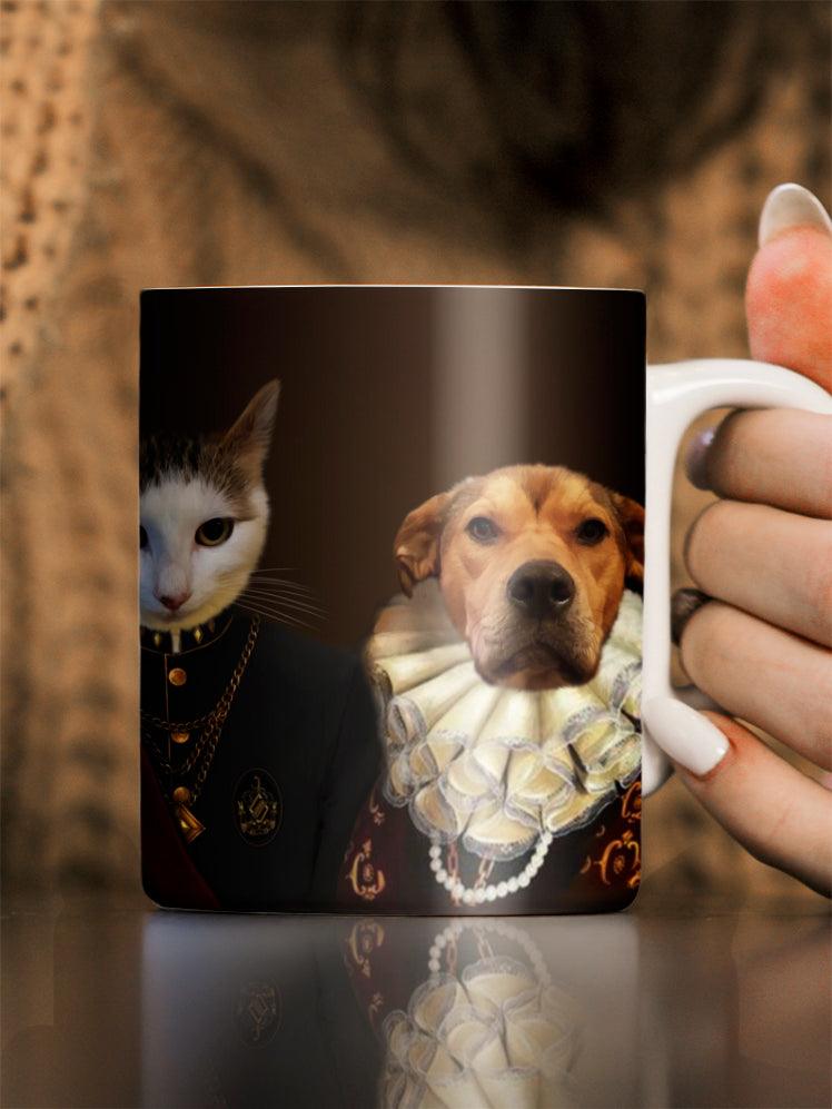The Red Couple - Custom Sibling Pet Mug - NextGenPaws Pet Portraits