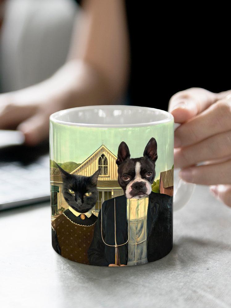 The Gothics - Custom Sibling Pet Mug - NextGenPaws Pet Portraits