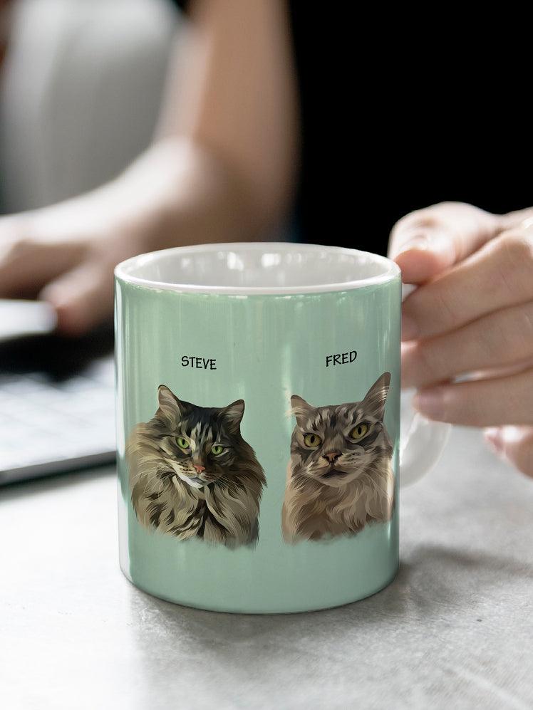 Minimalist Sibling Design - Custom Pet Mug - NextGenPaws Pet Portraits
