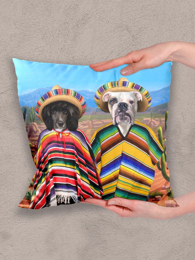 The Pawnchos - Custom Sibling Pet Pillow - NextGenPaws Pet Portraits