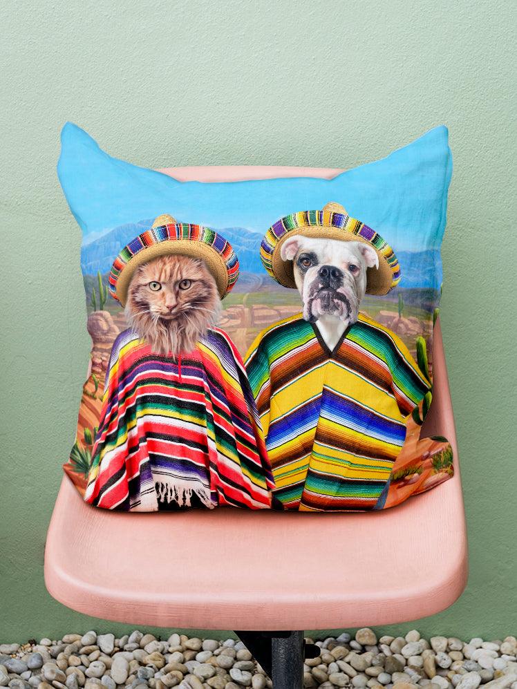 The Pawnchos - Custom Sibling Pet Pillow - NextGenPaws Pet Portraits