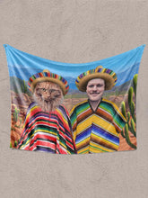 Load image into Gallery viewer, The Pawnchos - Custom Sibling Pet Blanket - NextGenPaws Pet Portraits