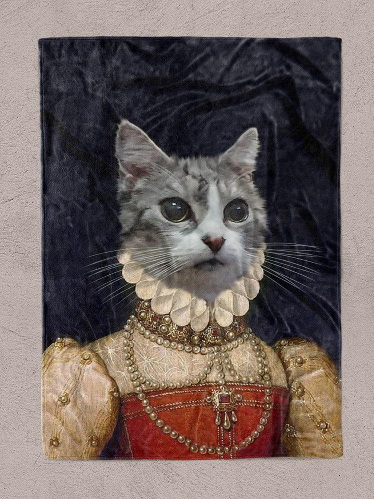 The Pearled Lady - Custom Pet Blanket - NextGenPaws Pet Portraits