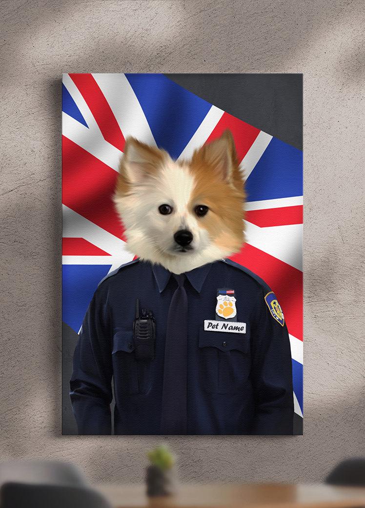 The Policeman - Custom Pet Portrait - NextGenPaws Pet Portraits