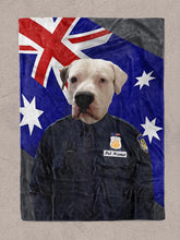 Load image into Gallery viewer, The Policeman - Custom Pet Blanket - NextGenPaws Pet Portraits
