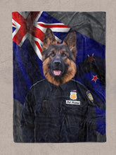 Load image into Gallery viewer, The Policeman - Custom Pet Blanket - NextGenPaws Pet Portraits