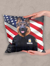 Load image into Gallery viewer, The Policeman - Custom Pet Pillow - NextGenPaws Pet Portraits