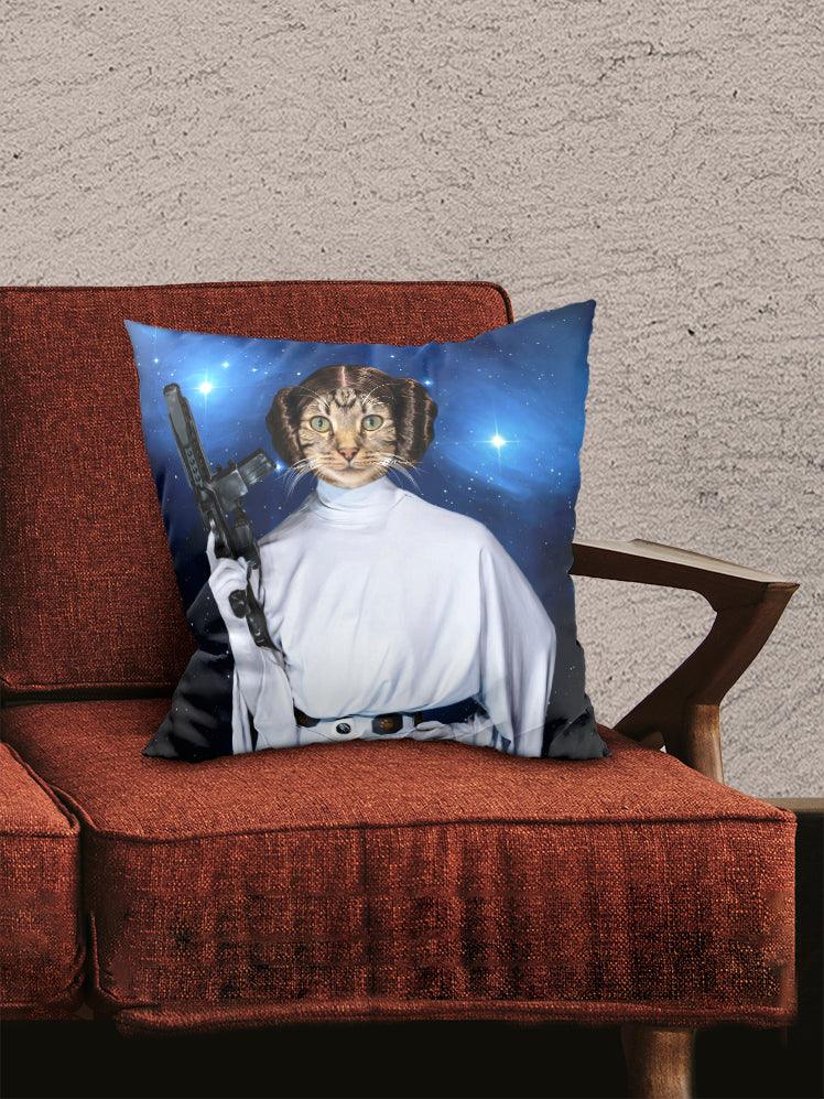 Princess Leiapaw - Custom Pet Pillow - NextGenPaws Pet Portraits
