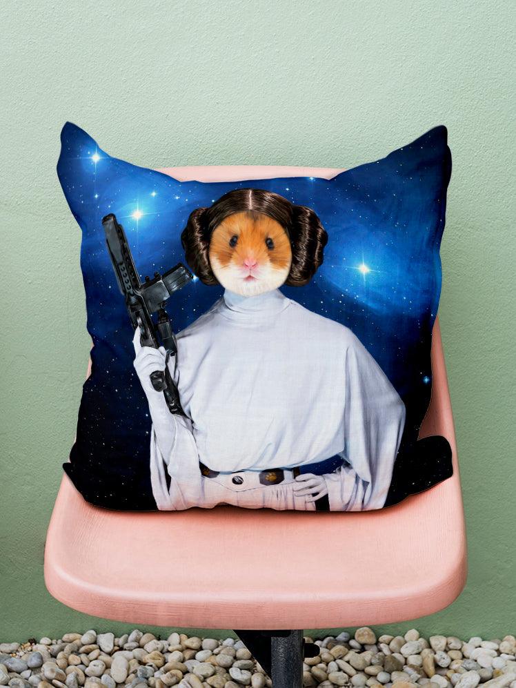 Princess Leiapaw - Custom Pet Pillow - NextGenPaws Pet Portraits